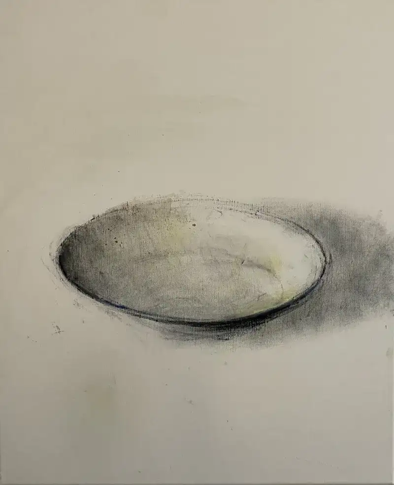 Paysage (Bassine), Huile sur toile, 73x60cm, Cedric Carre, Villa Sonneville, refB01