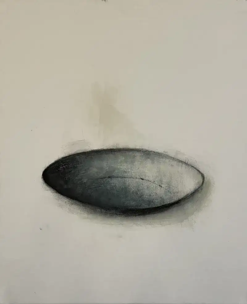 Paysage (Bassine), Huile sur toile, 73x60cm, Cedric Carre, Villa Sonneville, refB03
